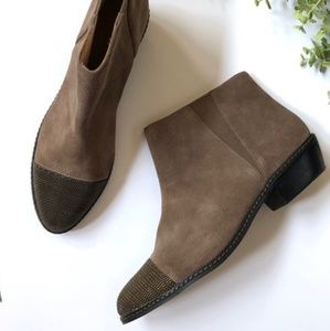 Joe's jeans suede Jolene chain toe booties